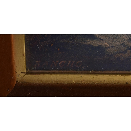 346 - A PAIR OF 19TH CENTURY HAND COLOURED ENGLISH ENGRAVINGS depicting hunting dogs within landscapes. 48... 