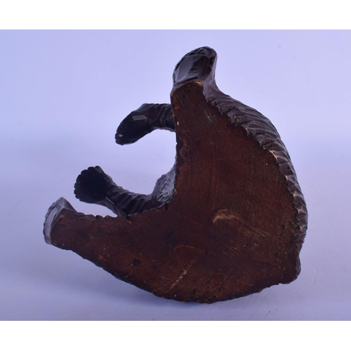 360 - AN ANTIQUE BAVARIAN BLACK FOREST BEAR TOBACCO JAR. 24 cm high.