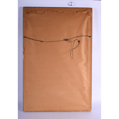 406 - A 17TH/18TH CENTURY EUROPEAN FRAMED EMBROIDERED GOLD THREAD PANEL depicting a male holding a lamb. 6... 