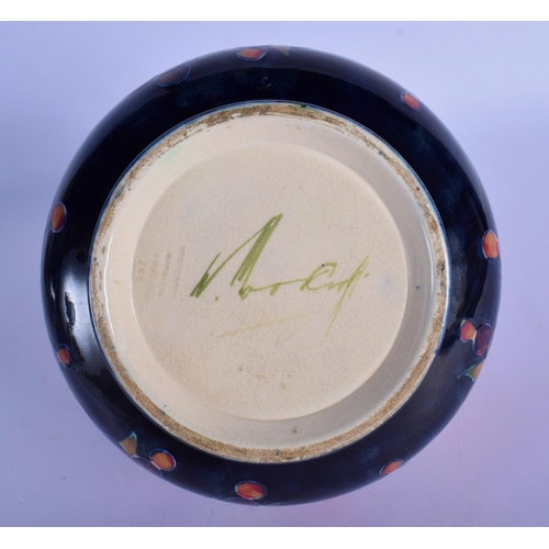 43 - A WILLIAM MOORCROFT POMEGRANATE VASE. 15 cm x 15 cm.