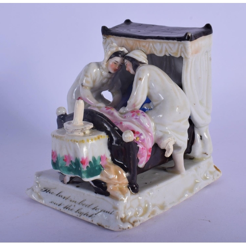 60 - AN ANTIQUE GERMAN LAST TO BED FAIRING. 8 cm x 5.5 cm.