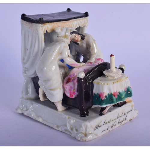 60 - AN ANTIQUE GERMAN LAST TO BED FAIRING. 8 cm x 5.5 cm.