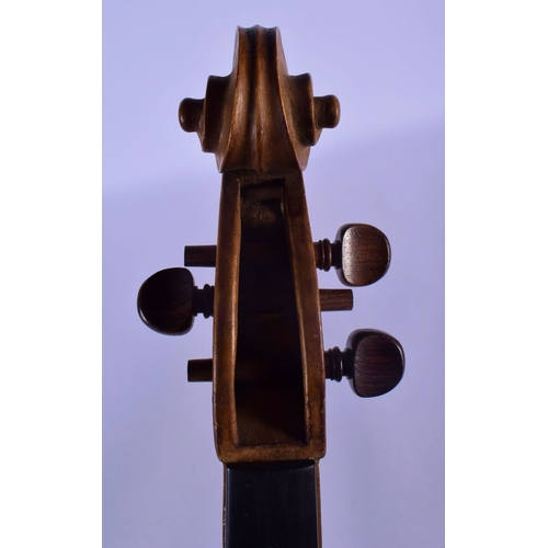 314 - A VINTAGE SINGLE PIECE BACK VIOLA. 68 cm long.