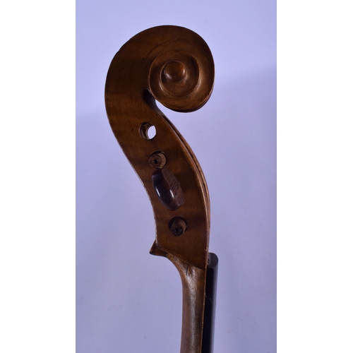 314 - A VINTAGE SINGLE PIECE BACK VIOLA. 68 cm long.