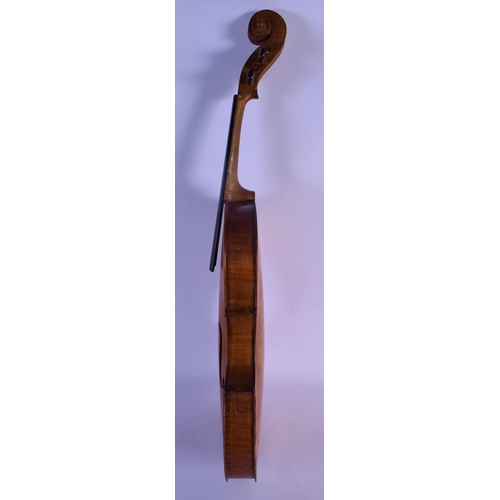 314 - A VINTAGE SINGLE PIECE BACK VIOLA. 68 cm long.