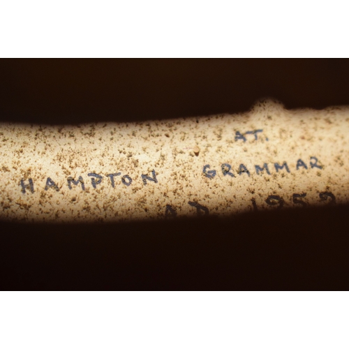 314 - A VINTAGE SINGLE PIECE BACK VIOLA. 68 cm long.