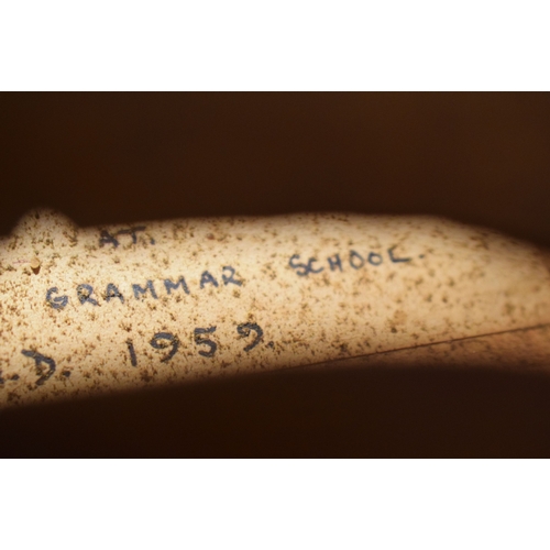 314 - A VINTAGE SINGLE PIECE BACK VIOLA. 68 cm long.