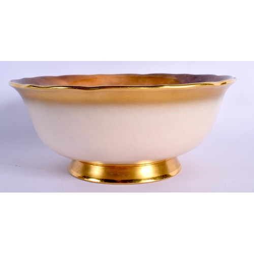 128 - ROYAL WORCESTER FINE BOWL PAINTED WITH FRUIT BY HORACE PRICE, SIGNED H. H. PRICE DATED 1937 8cm High... 