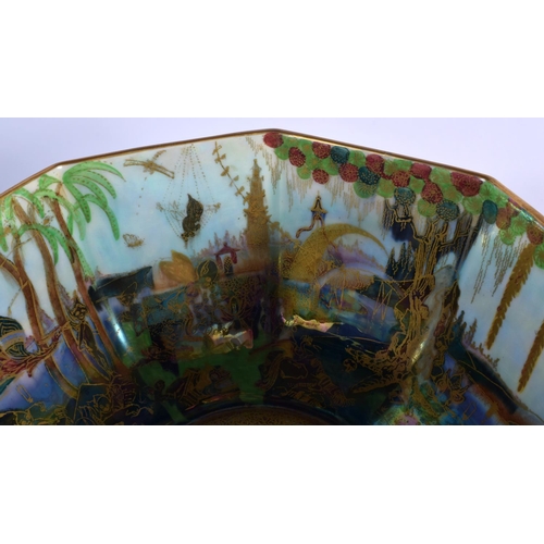 13 - A FINE WEDGWOOD FAIRYLAND LUSTRE PORCELAIN BOWL by Daisy Makeig Jones. 24 cm x 12 cm.