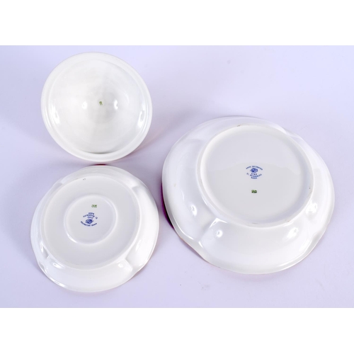 252 - A FINE RUSSIAN IMPERIAL ST PETERSBURG PORCELAIN TEASET painted with insects and flowers. Largest 20 ... 