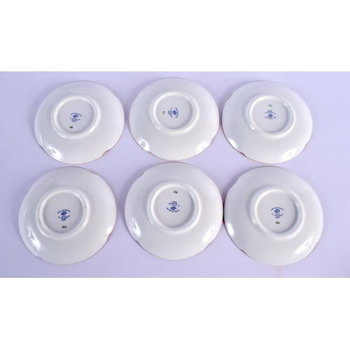 252 - A FINE RUSSIAN IMPERIAL ST PETERSBURG PORCELAIN TEASET painted with insects and flowers. Largest 20 ... 