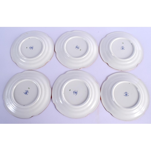 252 - A FINE RUSSIAN IMPERIAL ST PETERSBURG PORCELAIN TEASET painted with insects and flowers. Largest 20 ... 