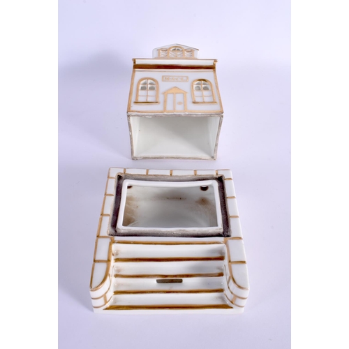 268 - A 19TH CENTURY GILT PAINTED PASTILLE BURNER AND COVER painted with gilt. 20 cm high.