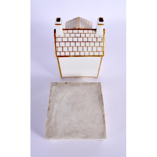 268 - A 19TH CENTURY GILT PAINTED PASTILLE BURNER AND COVER painted with gilt. 20 cm high.