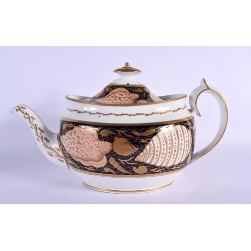 291 - AN EARLY 19TH CENTURY MILES MASON TEAPOT AND COVER together with late 18th century Limbach jug with ... 