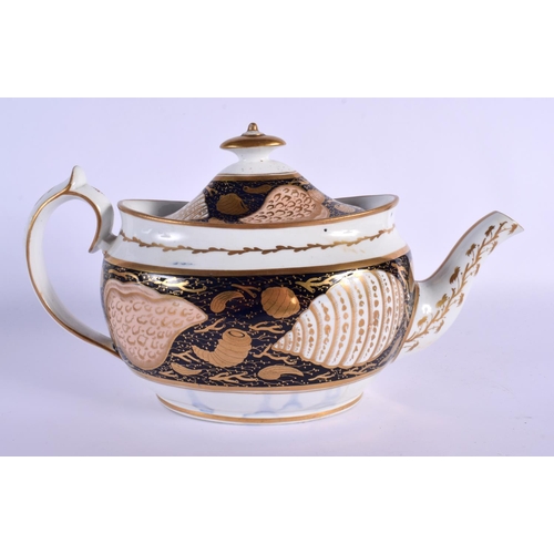 291 - AN EARLY 19TH CENTURY MILES MASON TEAPOT AND COVER together with late 18th century Limbach jug with ... 