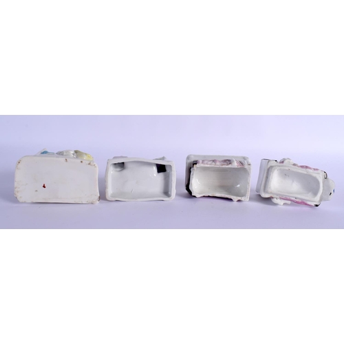 297 - AN 18TH CENTURY WORCESTER BLUE AND WHITE TEABOWL together with fairings etc. (6)