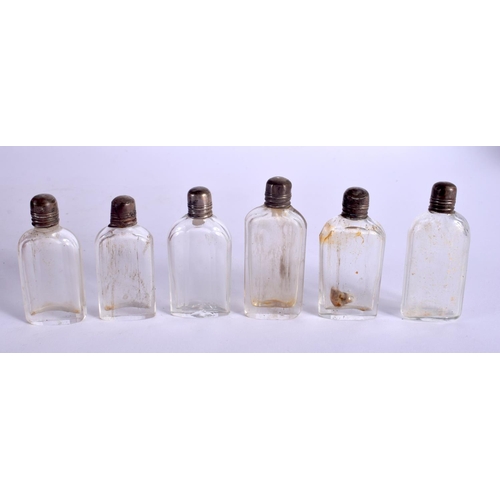 305 - A FINE EARLY VICTORIAN MAHOGANY AND SATINWOOD TRAVELLING VANITY BOX with fitted interior and scent b... 