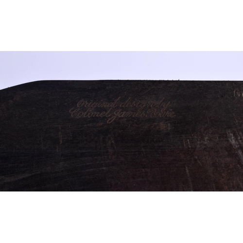 315 - AN ANTIQUE SCOTTISH HORN HANDLED KNIFE. 38 cm long.