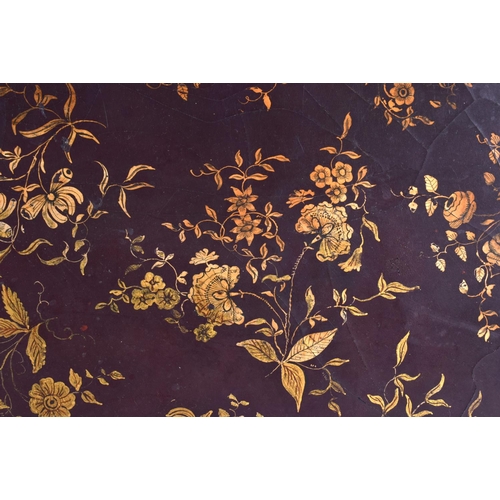 426 - A LARGE LATE 18TH/19TH CENTURY ENGLISH COUNTRY HOUSE LACQUERED TRAY Chinese Export style. 64 cm x 50... 