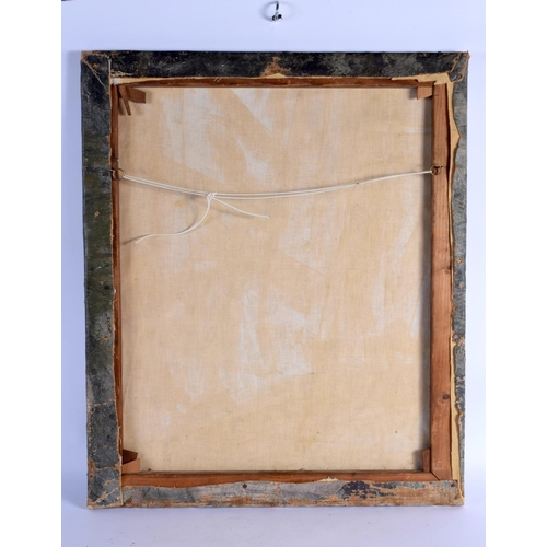 427 - Continental School (C1900) Oil on canvas, Figure in pink and white. 58 cm x 50 cm.