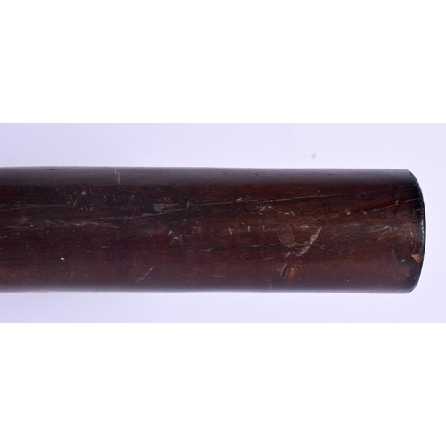 445 - A LARGE 19TH CENTURY FIJIAN VITI WOODEN CARVED TRIBAL WAR CLUB. 100 cm long.