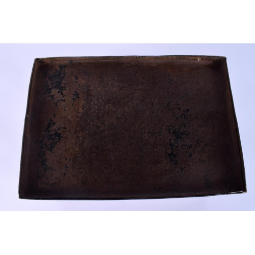 17 - A RARE 18TH/19TH CENTURY PERSIAN SAFAVID STEEL GOLD INLAID CASKET decorated wall over with kufic scr... 