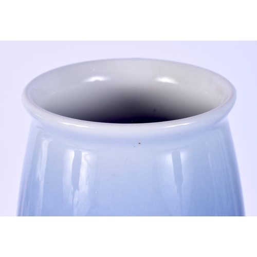 24 - A LARGE ROYAL COPENHAGEN PORCELAIN VASE painted with flowers. 27 cm high.