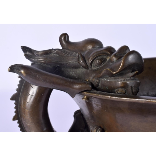 8 - A FINE AND EXTREMELY RARE 18TH CENTURY CHINESE BRONZE NARCISSUS CENSER Qianlong, bearing Xuande mark... 