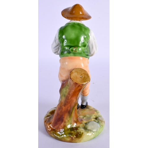 146 - Royal Worcester figure of Strephon modelled by James Hadley, shape 1803 date mark 1932. 15cm high.