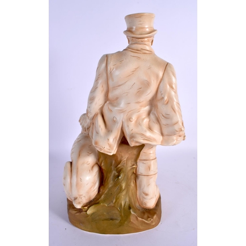 17 - AN UNUSUAL CROWN DEVON FIELDINGS POTTERY FIGURE OF JOHN BULL modelled beside a bull dog. 32 cm x 14 ... 