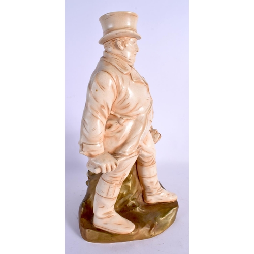 17 - AN UNUSUAL CROWN DEVON FIELDINGS POTTERY FIGURE OF JOHN BULL modelled beside a bull dog. 32 cm x 14 ... 