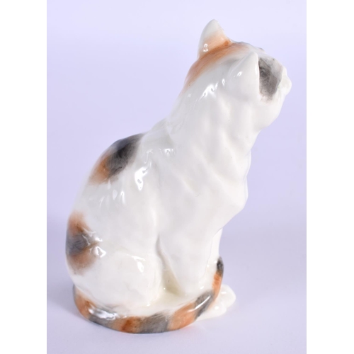 238 - Royal Worcester figure of a Short Haired Cat modelled by Frieda Doughty, black mark. 9cm high.