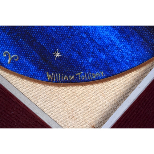 276 - A 1970S GOLD AND DIAMOND PLAQUE OF THE ARIES by William Tolliday for Garrard. 29 cm square.