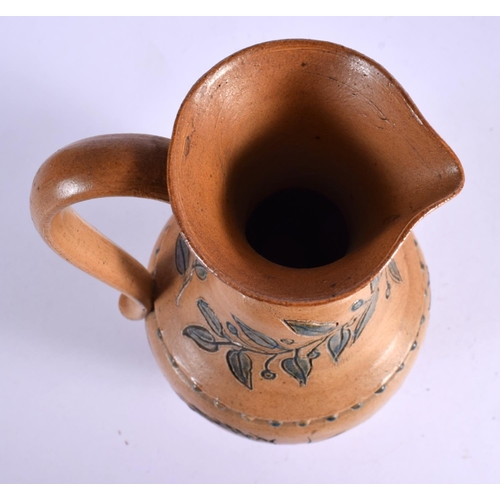 4 - AN ANTIQUE DOULTON LAMBETH STONEWARE JUG by Hannah Barlow. 22 cm high.