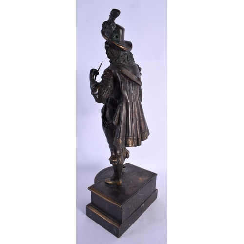 412 - European School (C1920) Bronze, Cavalier. 52 cm x 15 cm.