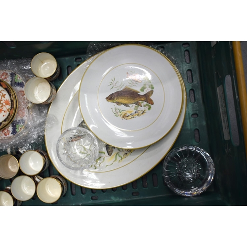 426 - A LARGE ANTIQUE MAPPIN & WEBB CANTEEN BOX together with assorted flatware and a box of porcelain. (q... 