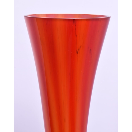 741 - A 1970S ART GLASS VASE. 90 cm high.