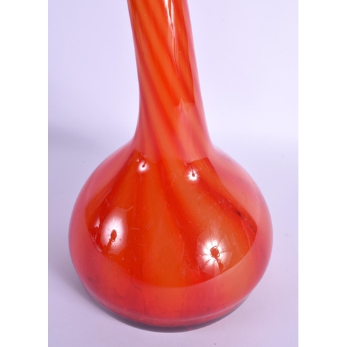 741 - A 1970S ART GLASS VASE. 90 cm high.