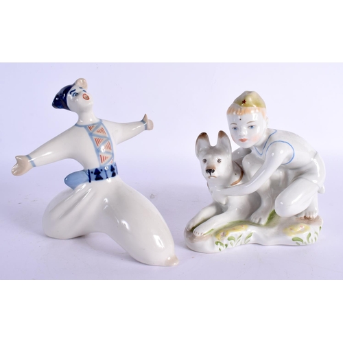 8 - A COLLECTION OF FIFTEEN UKRANIAN PORCELAIN FIGURES in various forms and sizes. (15)