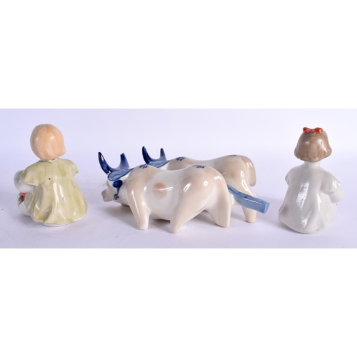 8 - A COLLECTION OF FIFTEEN UKRANIAN PORCELAIN FIGURES in various forms and sizes. (15)