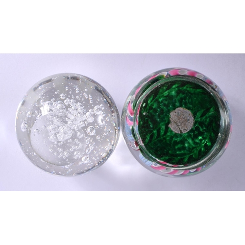 83 - A GROUP OF GLASS PAPERWEIGHTS. (7)