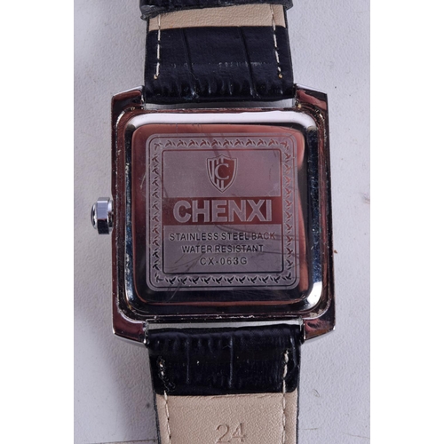 1045 - TWO GENTS FASHION WATCHES.  Largest 4.3cm incl crown (2)