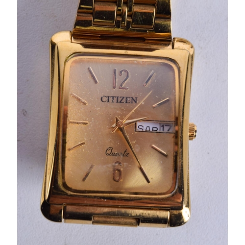 1049 - THREE CITIZEN FASHION WATCHES.  Largest dial 4.4cm incl crown