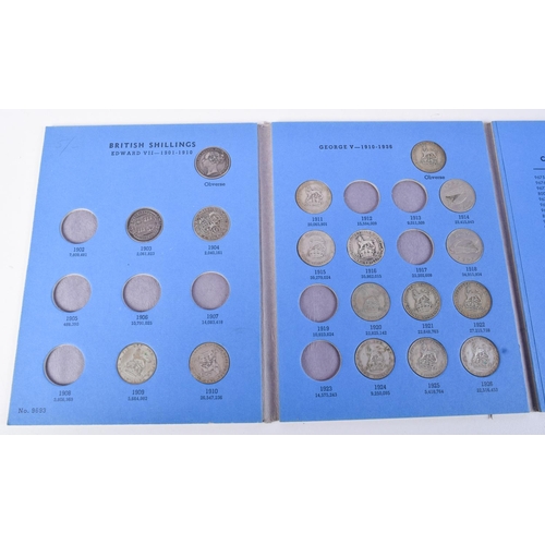 1064 - THREE PART FILLED ALBUMS OF GREAT BRITAIN COINS (3)