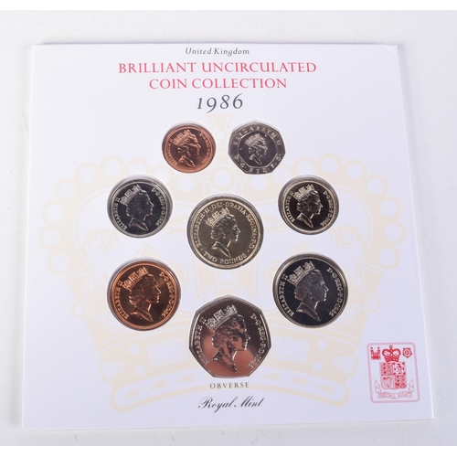 1105 - 7 UK PROOF COIN SETS (7)