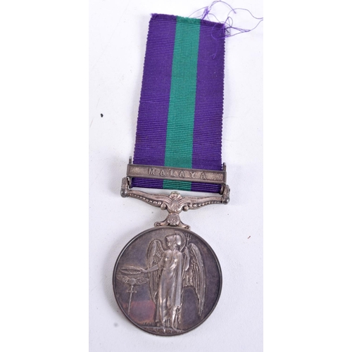 792 - GENERAL SERVICE MEDAL GSM MALAYA CLASP AWARDED TO 23127104 PTE C MILLER R.LINCOLNS