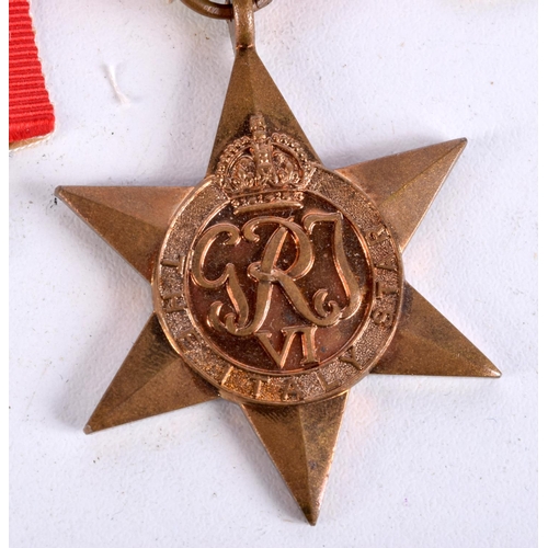 809 - FOUR WORLD WAR TWO MEDALS COMPRISING, CAMPAIGN STAR, ITALY STAR, ATLANTIC STAR AND  ARTIC STAR (4)