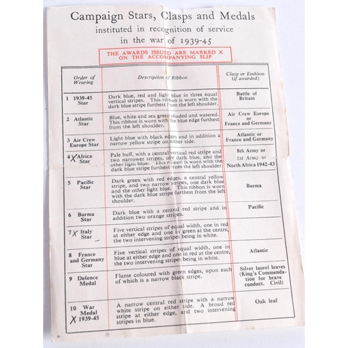 809 - FOUR WORLD WAR TWO MEDALS COMPRISING, CAMPAIGN STAR, ITALY STAR, ATLANTIC STAR AND  ARTIC STAR (4)