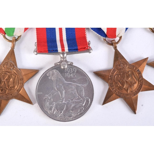 828 - FIVE WORLD WAR TWO MEDALS COMPRISING, WAR MEDAL, AFRICA STAR AND CAMPAIGN STAR, ITALY STAR AND FRANC... 